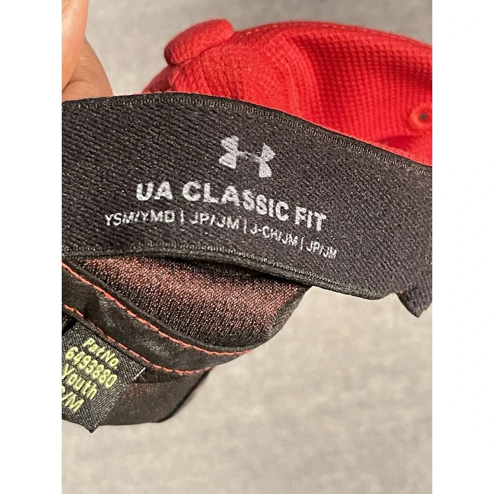 Under Armour Youth Red Adjustable Performance Baseball Cap size S/M